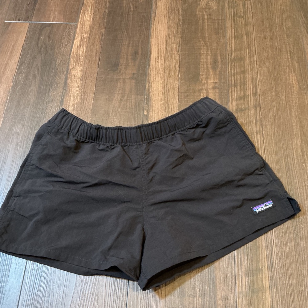 Patagonia Baggies Active Shorts Black NetPlus Recycled Nylon Small Hiking Beach